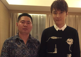 广州天辰与明星合影