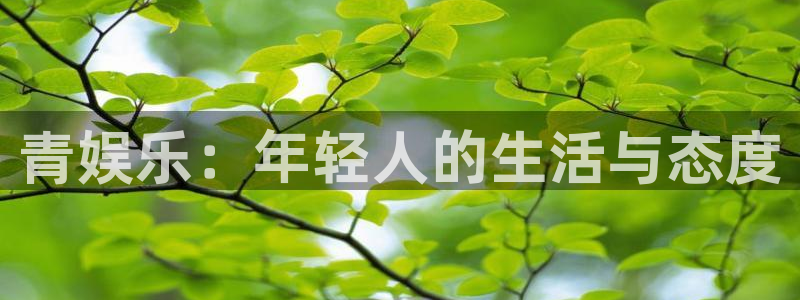 天辰娱乐注册：青娱乐：年轻人的生活与态度